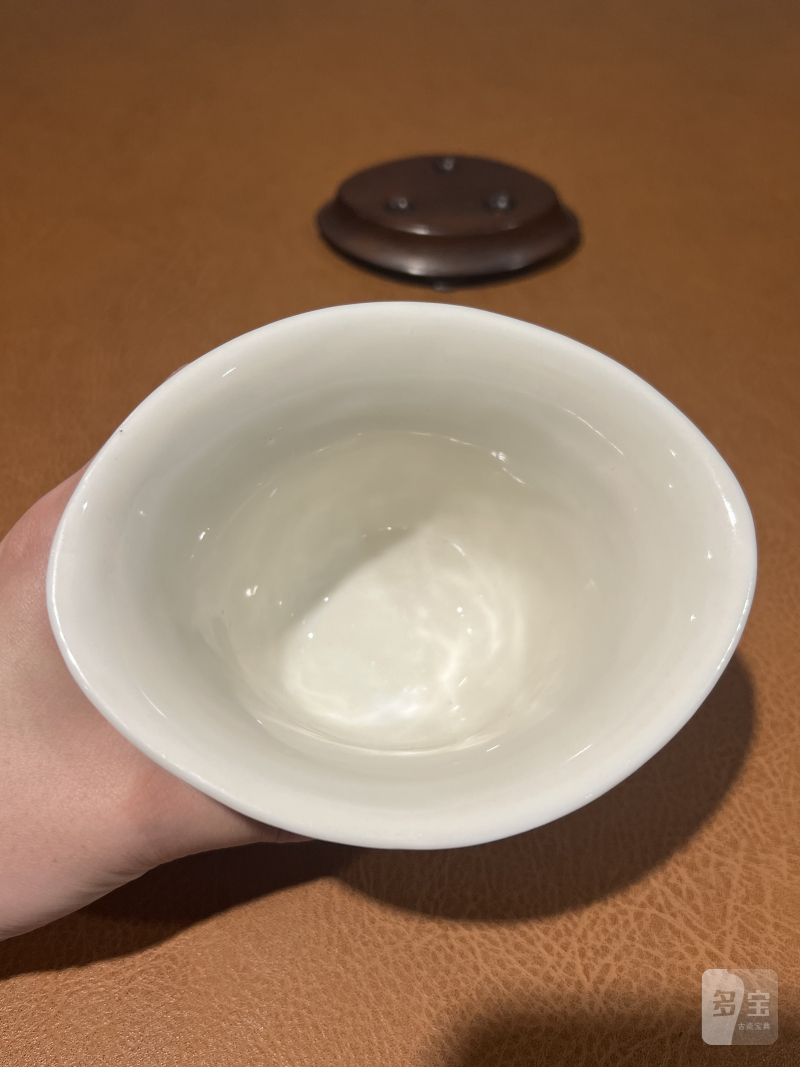 十七世纪 德化诗文琴鹤纹杯 - 图6